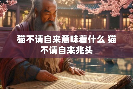 猫不请自来意味着什么 猫不请自来兆头