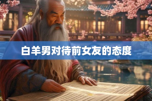 白羊男对待前女友的态度