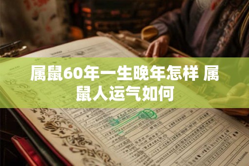 属鼠60年一生晚年怎样 属鼠人运气如何 属鼠60年一生晚年怎样 属鼠人运气如何