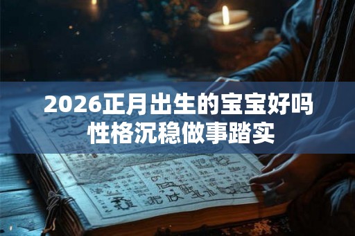 2026正月出生的宝宝好吗 性格沉稳做事踏实 2026正月出生的宝宝好吗 性格沉稳做事踏实