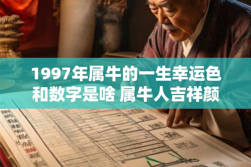 1997年属牛的一生幸运色和数字是啥 属牛人吉祥颜色分析