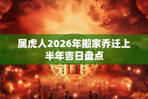 属虎人2026年搬家乔迁上半年吉日盘点