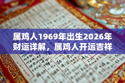 属鸡人1969年出生2026年财运详解，属鸡人开运吉祥物？