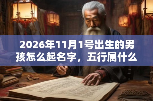 2026年11月1号出生的男孩怎么起名字，五行属什么