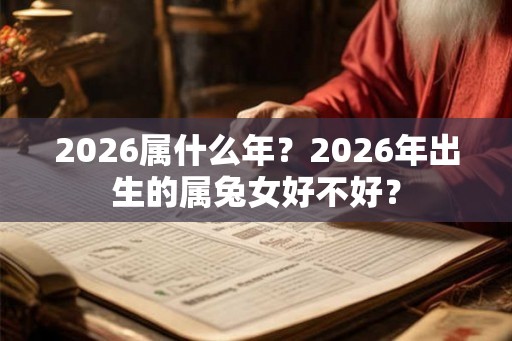 2026属什么年？2026年出生的属兔女好不好？