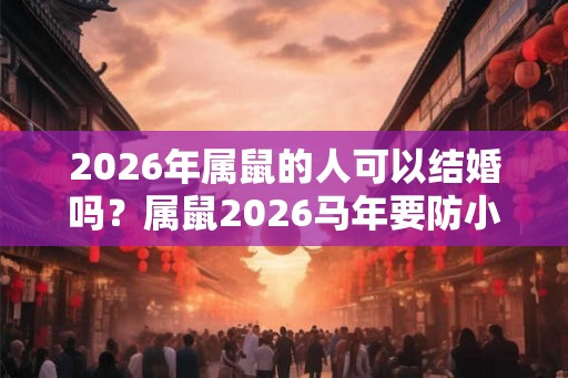 2026年属鼠的人可以结婚吗？属鼠2026马年要防小人吗？