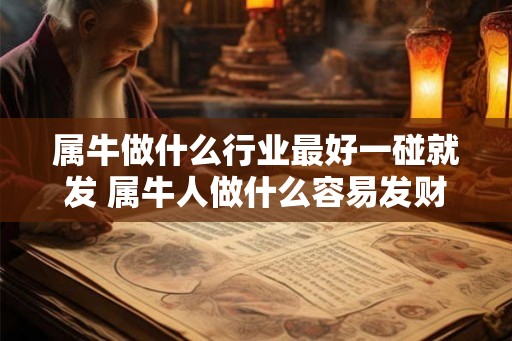 属牛做什么行业最好一碰就发 属牛人做什么容易发财