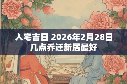 入宅吉日 2026年2月28日几点乔迁新居最好