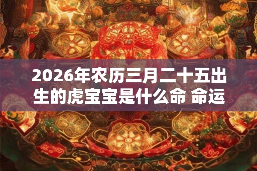 2026年农历三月二十五出生的虎宝宝是什么命 命运是好是坏 2026年农历三月二十五出生的虎宝宝是什么命 命运是好是坏