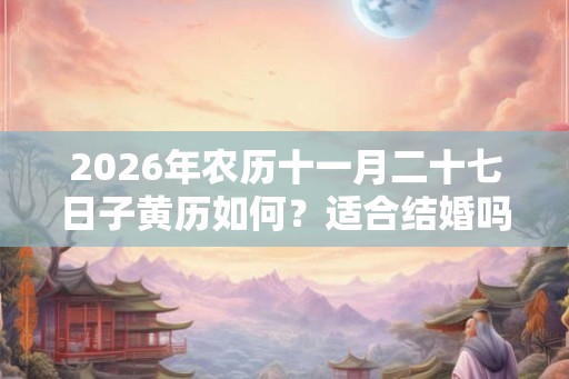 2026年农历十一月二十七日子黄历如何？适合结婚吗？