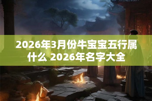 2026年3月份牛宝宝五行属什么 2026年名字大全