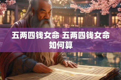 五两四钱女命 五两四钱女命如何算