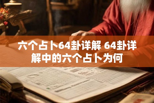 六个占卜64卦详解 64卦详解中的六个占卜为何
