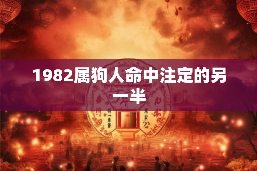 1982属狗人命中注定的另一半