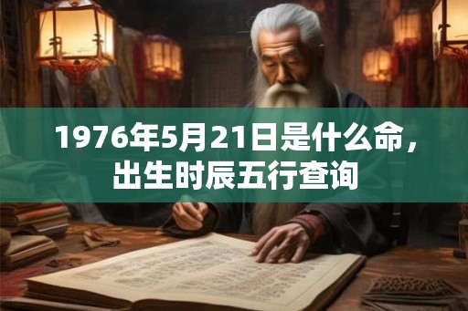 1976年5月21日是什么命，出生时辰五行查询