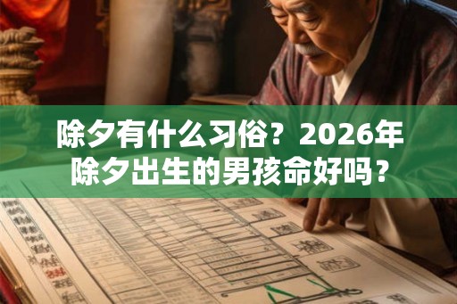 除夕有什么习俗?2026年除夕出生的男孩命好吗? 除夕有什么习俗?2026年除夕出生的男孩命好吗?