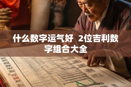 什么数字运气好  2位吉利数字组合大全
