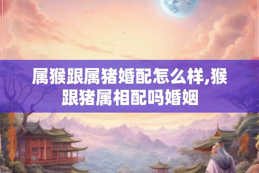 属猴跟属猪婚配怎么样,猴跟猪属相配吗婚姻