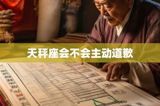 天秤座会不会主动道歉 天秤座会不会主动道歉