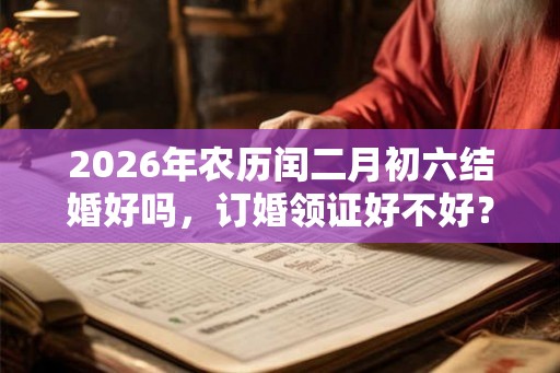 2026年农历闰二月初六结婚好吗，订婚领证好不好？