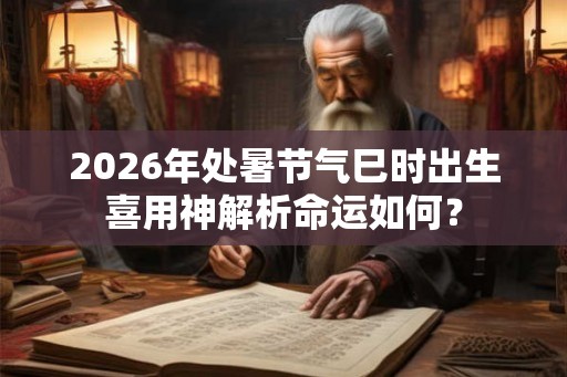2026年处暑节气巳时出生喜用神解析命运如何？
