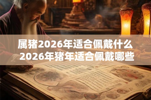 属猪2026年适合佩戴什么 2026年猪年适合佩戴哪些首饰