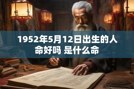 1952年5月12日出生的人命好吗 是什么命