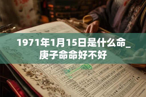 1971年1月15日是什么命_庚子命命好不好