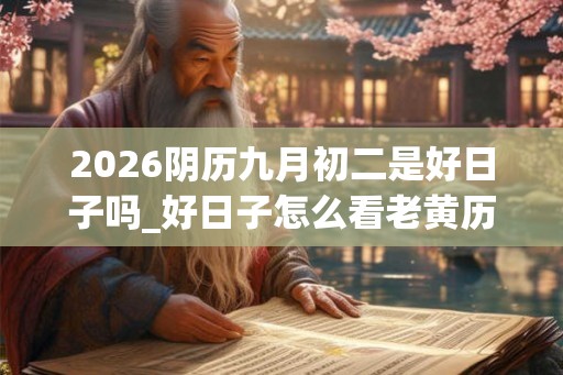 2026阴历九月初二是好日子吗_好日子怎么看老黄历 2026阴历九月初二是好日子吗_好日子怎么看老黄历