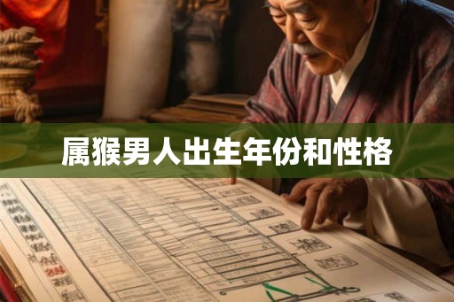 属猴男人出生年份和性格