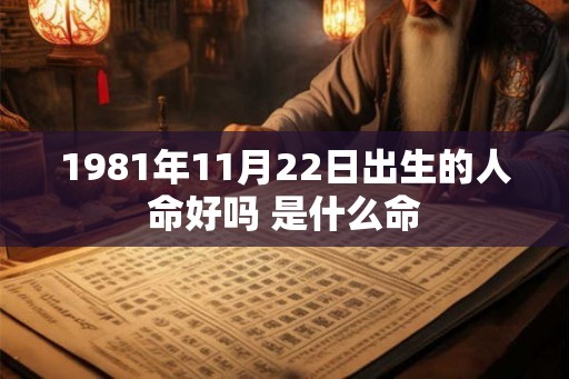 1981年11月22日出生的人命好吗 是什么命