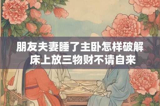 朋友夫妻睡了主卧怎样破解  床上放三物财不请自来