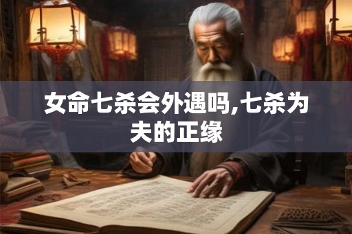 女命七杀会外遇吗,七杀为夫的正缘