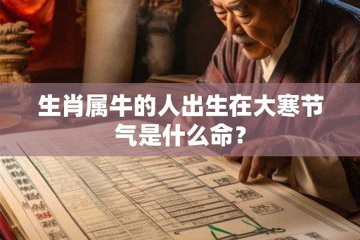 生肖属牛的人出生在大寒节气是什么命？