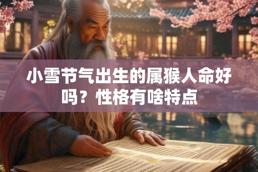 小雪节气出生的属猴人命好吗？性格有啥特点