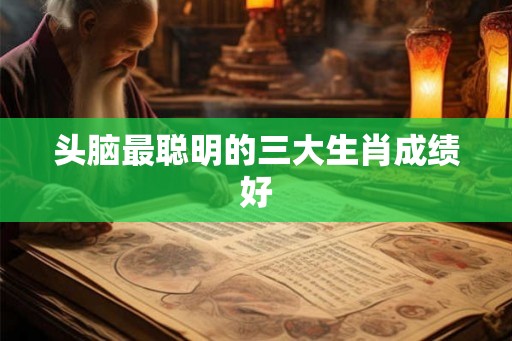 头脑最聪明的三大生肖成绩好