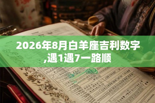 2026年8月白羊座吉利数字,遇1遇7一路顺