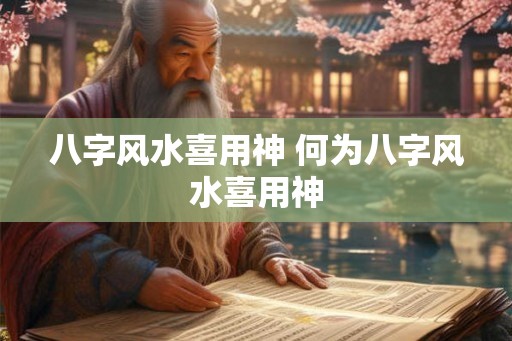 八字风水喜用神 何为八字风水喜用神