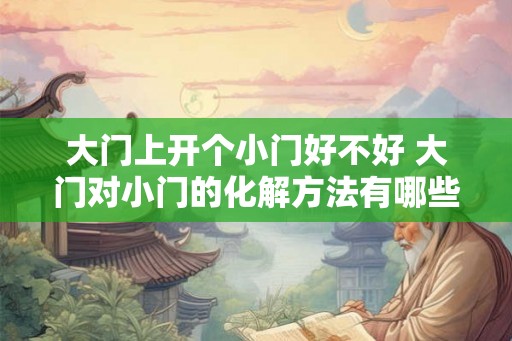 大门上开个小门好不好 大门对小门的化解方法有哪些