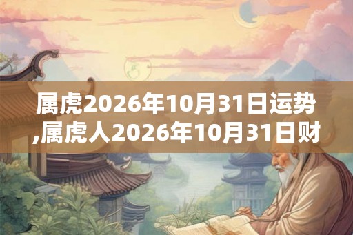 属虎2026年10月31日运势,属虎人2026年10月31日财运,生肖虎2026年10月31日运势 属虎2026年10月31日运势,属虎人2026年10月31日财运,生肖虎2026年10月31日运势