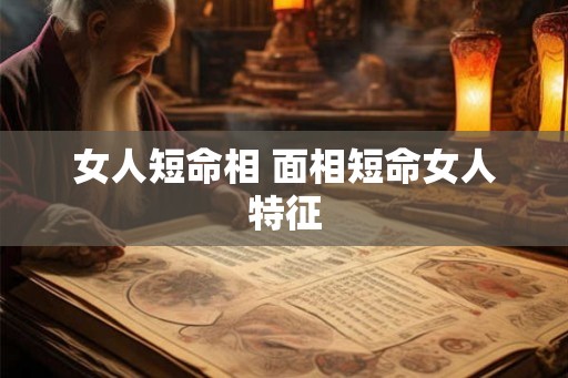 女人短命相 面相短命女人特征