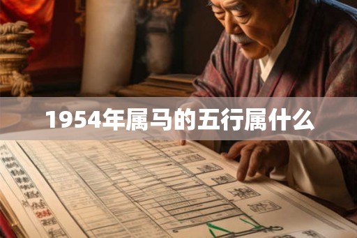 1954年属马的五行属什么