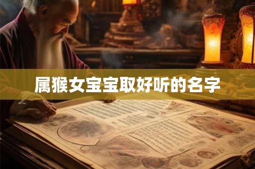 属猴女宝宝取好听的名字