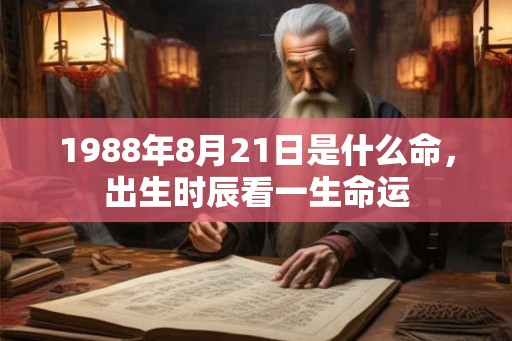 1988年8月21日是什么命,出生时辰看一生命运 1988年8月21日是什么命,出生时辰看一生命运