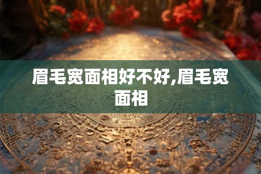 眉毛宽面相好不好,眉毛宽面相