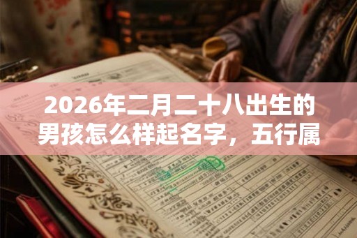 2026年二月二十八出生的男孩怎么样起名字，五行属什么