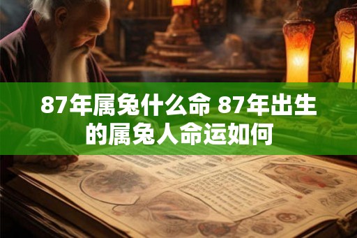 87年属兔什么命 87年出生的属兔人命运如何 87年属兔什么命 87年出生的属兔人命运如何