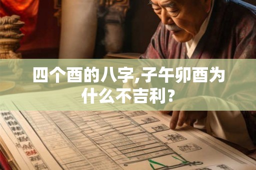 四个酉的八字,子午卯酉为什么不吉利？
