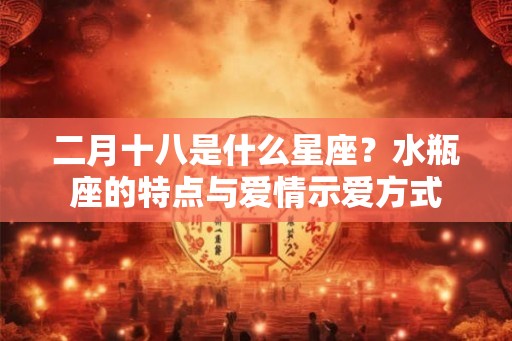 二月十八是什么星座？水瓶座的特点与爱情示爱方式