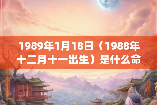 1989年1月18日（1988年十二月十一出生）是什么命_命运如何